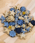 Starry Night Oat Bites star-shaped rabbit treats in a 30g bag